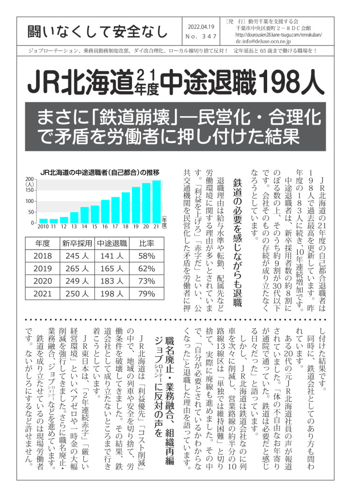 闘いなくして安全なし347号