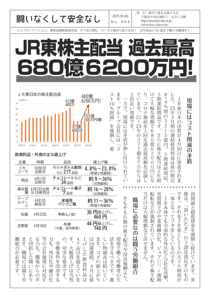 闘いなくして安全なし494号