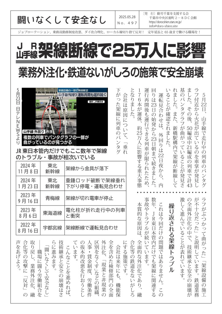 闘いなくして安全なし497号