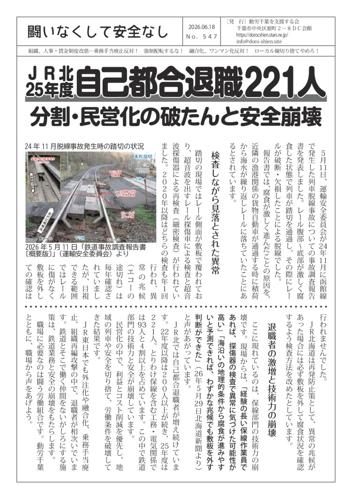 闘いなくして安全なし547号