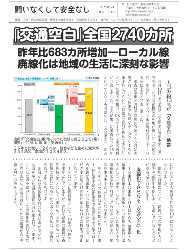 闘いなくして安全なし548号